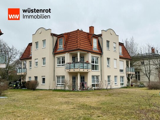 Schöne Wohnung in zentraler Lage von Makranstädt am Rand von Leipzig - mit Balkon und Tiefgarage