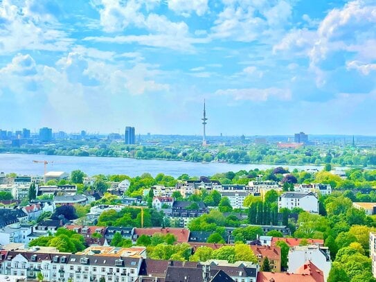 Exklusives Apartment von privat mit Alsterblick, Concierge-Service, Katzensprung zur Alster, Hamburgs Wahrzeichen