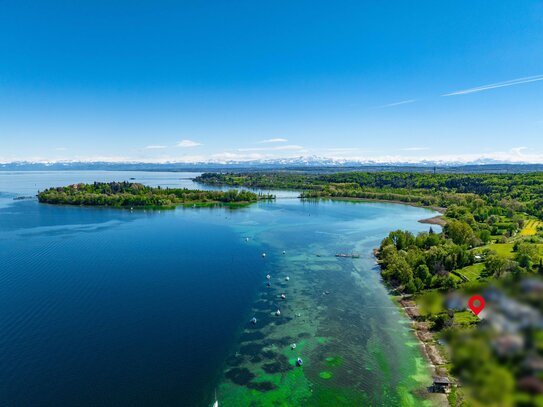 Herzensbrecher - Seegrundstück mit Blick auf die Blumeninsel Mainau