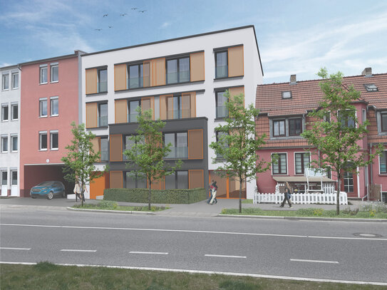 2-Raum- Wohnung mit Balkon -1. Obergeschoss-Erstbezug, mit TG-Stellplatz, Wallbox, Keller, Fahrstuhl. provisionsfrei.