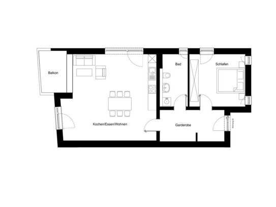 Energieeffizient & Modern: 2-Zimmer Wohnung zum Erstbezug