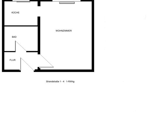 Schöne 1-Raumwohnung in Ostseebad Binz / OT Prora