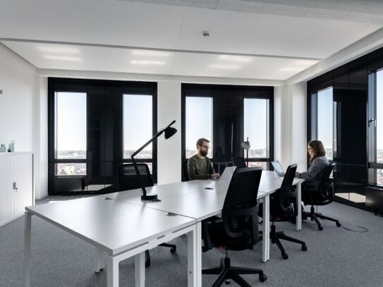 Finde Büroräume in Spaces Kallmorgen Tower für 4 Personen bei denen Sie sich um nichts mehr kümmern müssen