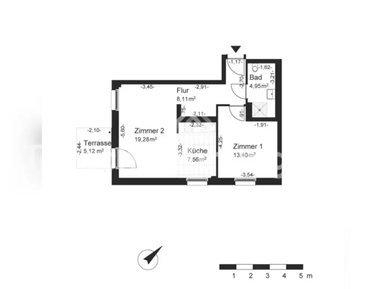 [TAUSCHWOHNUNG] 2-Zimmer Wohnung mit Terrasse und Garten