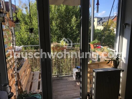 [TAUSCHWOHNUNG] 2RW mit Südbalkon in Pieschen gg 3RW m. Balkon in Trachau