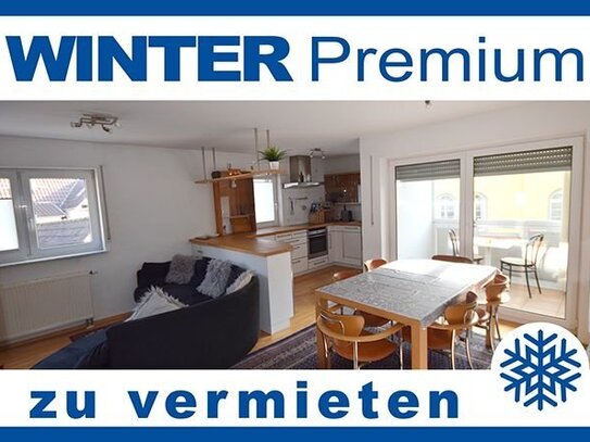 Möblierte 2-Zimmerwohnung mit Loggia mitten im Zentrum