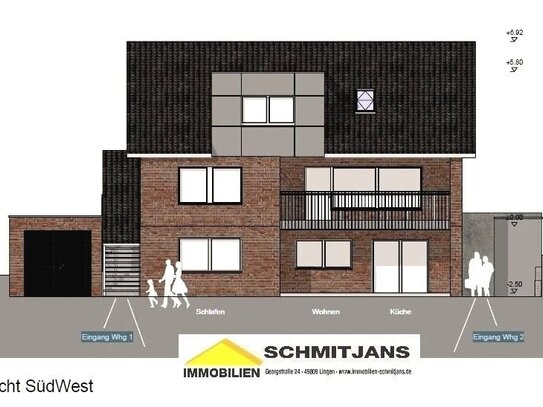 Exklusive 3 Zimmer Erdgeschosswohnung mit großem Garten im hochwertig kernsanierten Zweifamilienhaus