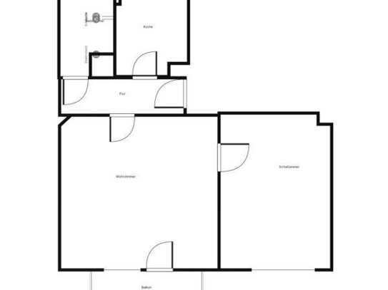 Genau meine Wohnung: 2-Zimmer Wohnung