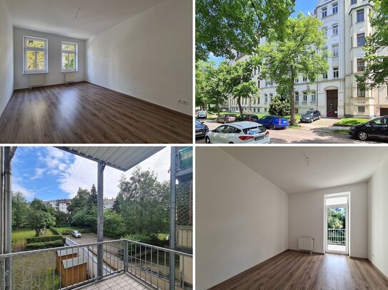 renovierte Altbauwohnung mit Balkon im beliebten 1. Obergeschoss