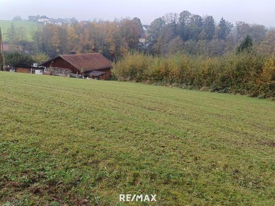 A-4786 Brunnenthal: Baugrundstück mit Aussicht und ohne Bauzwang