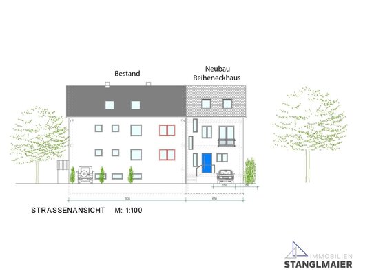 Exklusiver Neubau! Zeitgemäßes Reiheneckhaus auf großem sonnigen Grundstück