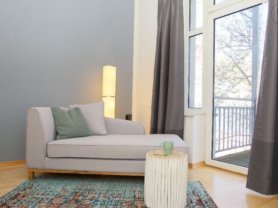 TOP! Möbliertes Studio Apartment mit BALKON in Leipzigs Szenestadtteil SÜDVORSTADT