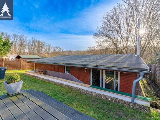 Moderner Bungalow in ruhiger Lage, mit Sauna und Terrasse