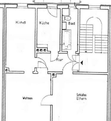 3 Zimmer Wohnung im Westviertel mit Balkon zu vermieten.