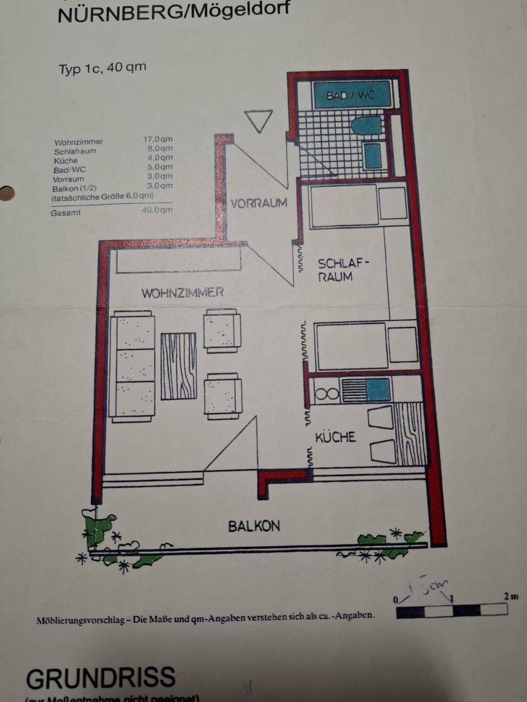                                                               M&ouml;bliertes 1,5 Zimmer Apartment mit Balkon und Panoramablick!                                                       in Zerzabelshof (Nürnberg)