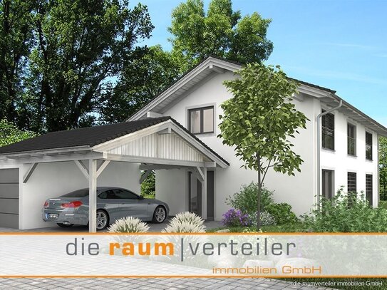 Neubau DHH in Bruckmühl, 4 Zimmer + 1, Südgarten, 274 qm Grd., Baubeginn Jan. 2025, Bezug Dez. 2025