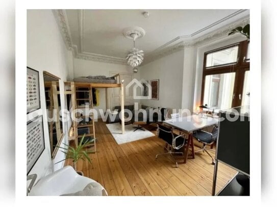 [TAUSCHWOHNUNG] 1-Zimmer Apartment im wunderschönen Gräfekiez Altbau Loftbed