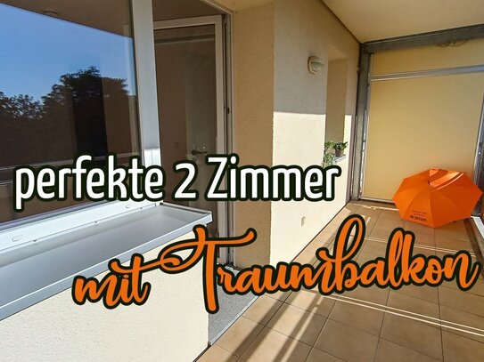 Einziehen und Wohlfühlen - schöne 2 Zimmer mit genialen Balkon ins Grüne!