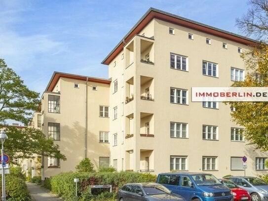 IMMOBERLIN.DE - Toplage! Sehr sympathische Altbauwohnung mit Südwestloggia