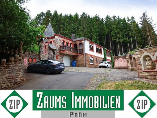 Villa mit ELW in Traumlage mit 2 Garagen, Balkon, 3 Terrassen, Außenschwimmbad, Burghaus, unverbaubare Fernsicht