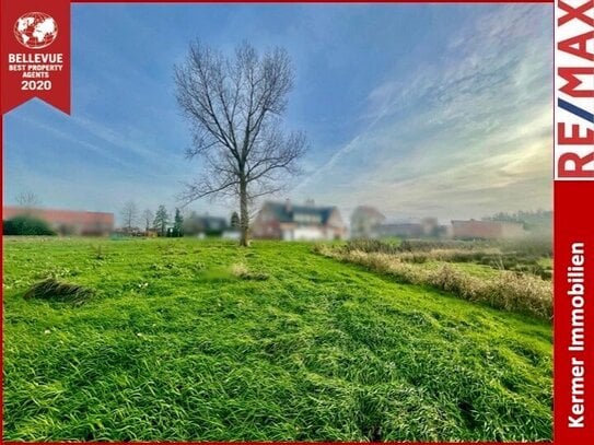 Tolles Baugrundstück mit freiem Blick in Felder