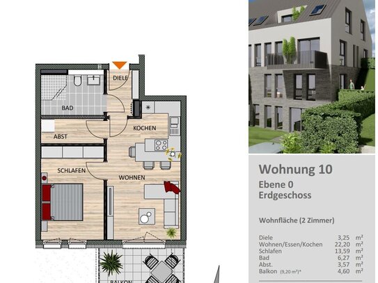 2-Zimmer Etagenwohnung im Herzen von Schlebusch!