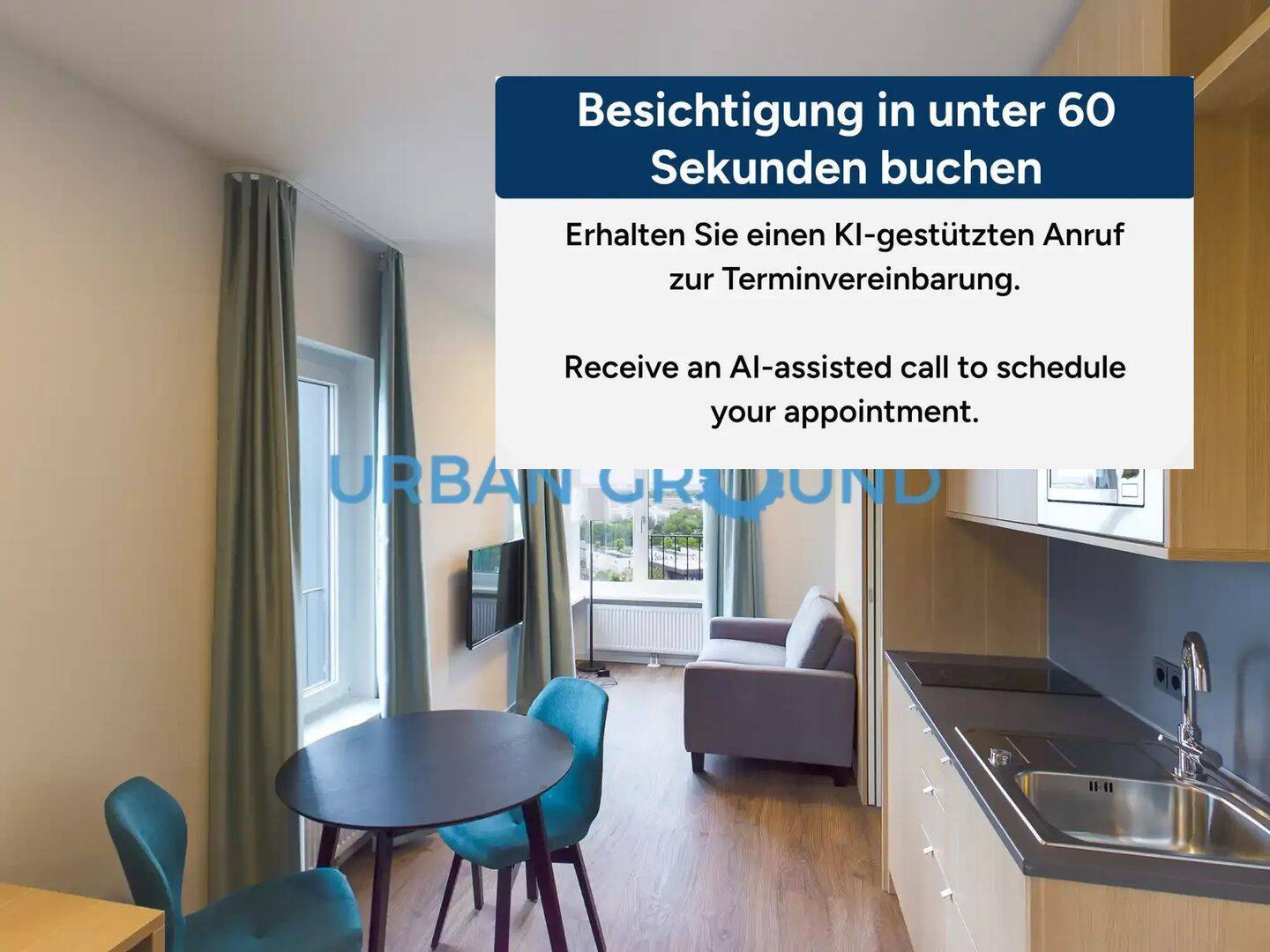 Mietrabatt - Möblierte 2 Zimmer Wohnung, Fitnessraum und Concierge - Mitte - Photo 1