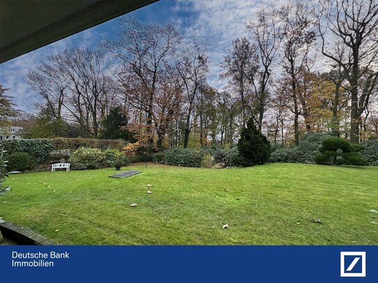 Traumhafte Erdgeschosswohnung in Bredeney mit Garten und Tiefgaragenstellplatz