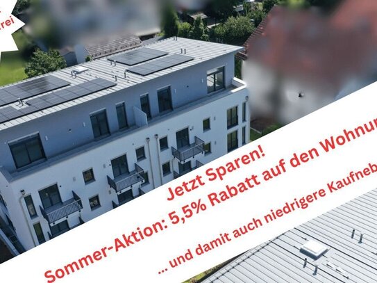 Barrierefrei - Nachhaltig - Neubau: 3-Zi.-Dachterrassenwohnung ca. 127 m² m. Keller in Germering