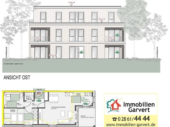 Top-Lage in Raesfeld - Stilvolle Neubau Eigentumswohnung im Erdgeschoss mit Terrasse und Garten_A2389