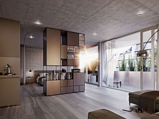 1-Zi., 60,75 m²-Apartment mit Westbalkon im JOUX AM TACHELES in Berlin-Mitte