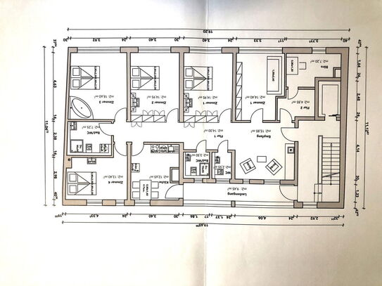 Große Etagenwohnung 140 qm* (6 Zimmer) Sofort frei