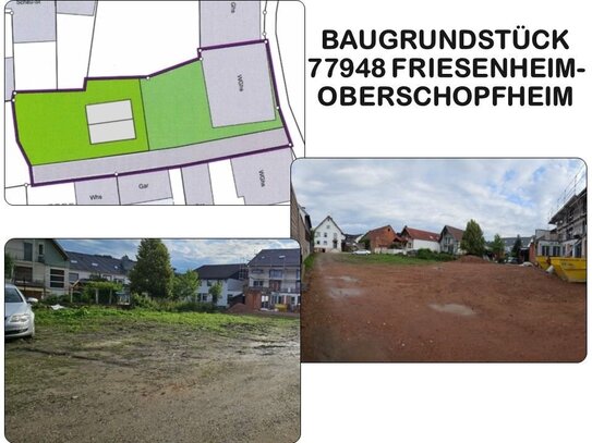 Ihr Traumgrundstück in Friesenheim Oberschopfheim: Freier Bauplatz in zentraler Lage.