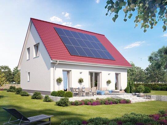 Klimafreundlicher Neubau inkl. Grundstück, förderfähig, energieeffizient - neue Generation! Hübsches KfN-Haus mit Pfiff!