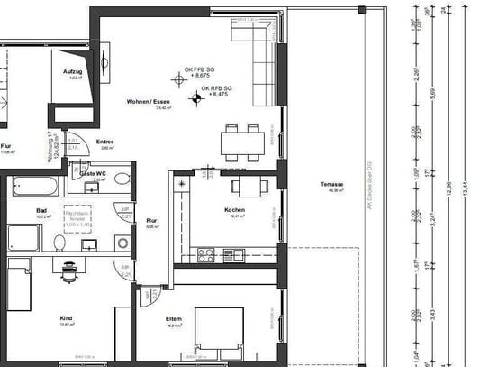 Helle u. geräumige 3-Zimmer-Wohnung zu vermieten