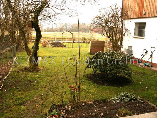RE/MAX Grafing - 3-Zimmer-Gartenwohnung mit Wohnküche - von Natur umgeben