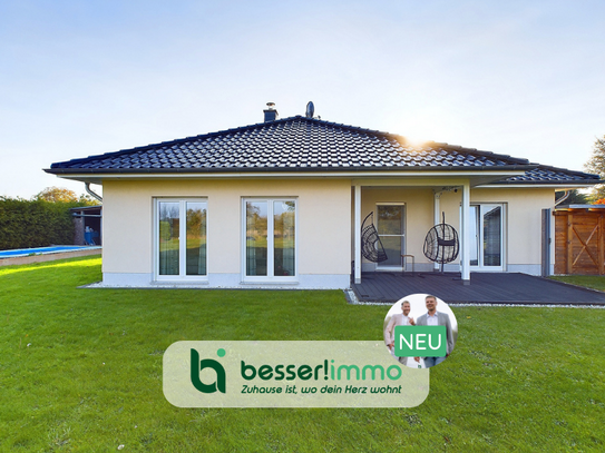 Modernes Bungalow-Traumhaus mit Pool und Terrasse - Perfekte Stadtnähe zu Berlin