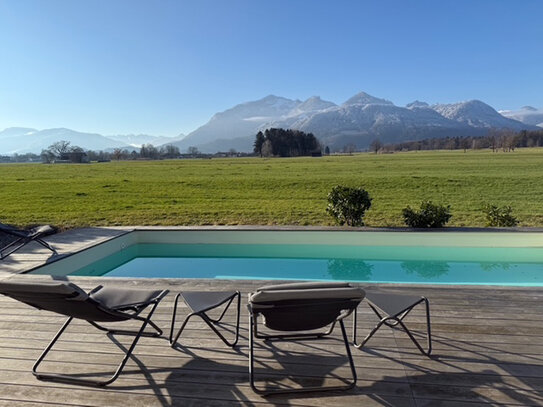 Sichern Sie sich diese Lage! Modernes Einfamilienhaus mit Alpenpanoramablick