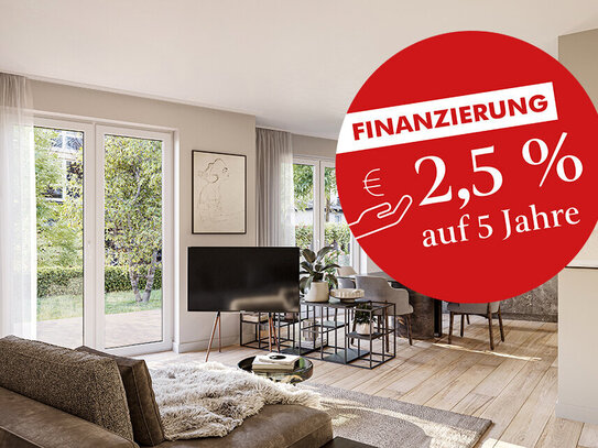 Sonderkonditionen von 2,5% p.a. auf 5 Jahre: 3-Zimmer Gartenwohnung mit Hobbyraum