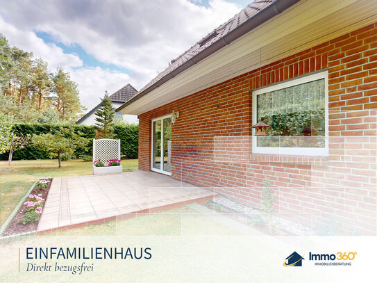 Bezugsfreies Einfamilienhaus mit Terrasse und Blick ins Grüne