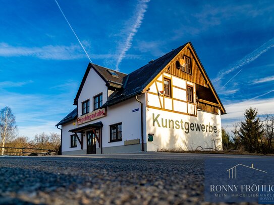 Charmantes Wohn-und Geschäftshaus in Thermalbad Wiesenbad: Wohnen und Arbeiten in perfekter Harmonie