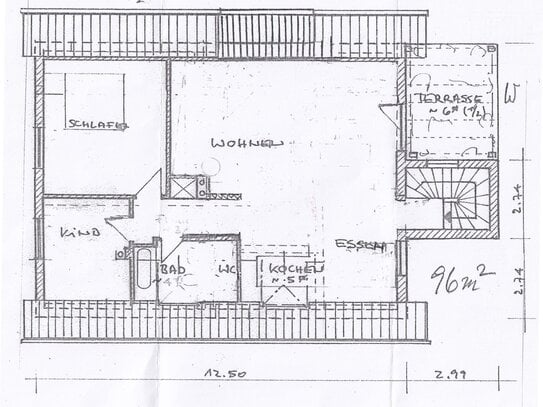 Hochwertig ausgestatttete 2 1/2 Zimmer-Terrassen-Wohnung in München-Aubing, 2. OG