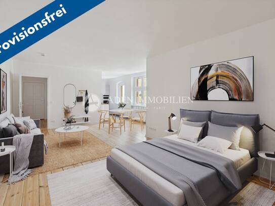 .PROVISIONSFREI! ERSTBEZUG NACH SANIERUNG, große 1-Zimmer-Wohnung unweit der Wilmersdorfer Str.! .