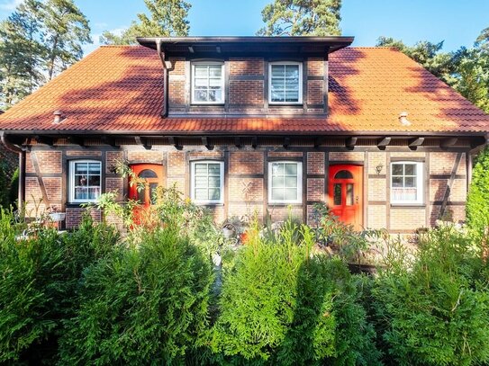 Energieeffiziente Fachwerk-Doppelhaushälfte - Ihr Traum vom naturnahen Wohnen vor den Toren Berlins