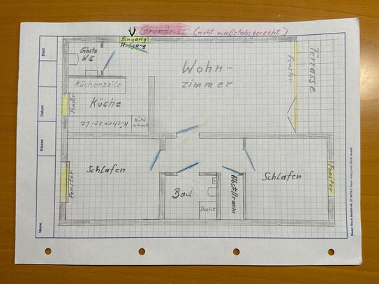 Grundsanierte „sehr gut geschnittene“ 3-Zimmer Wohnung mit Gäste-WC, Abstellraum,Kellerraum u.Stellplatz in Trier-Kürenz