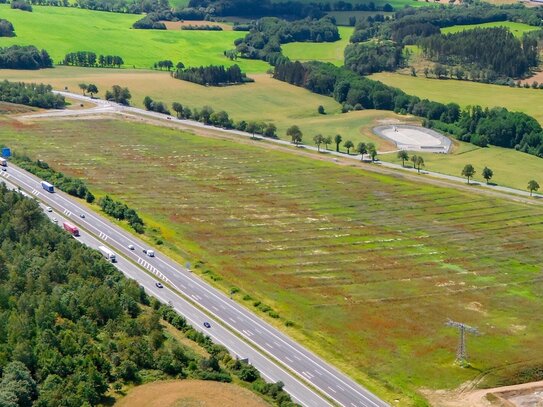 Industrie- und Gewerbegebiet Oberlosa 1 in Toplage direkt an der A72