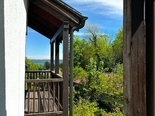 NEUER PREIS!! Tolle Lage mit Seeblick! Reihenmittelhaus mit kleinem Garten in Tutzing!