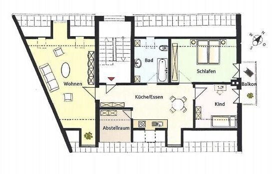 3 Zimmer Dachgeschoss Wohnung Mainburg