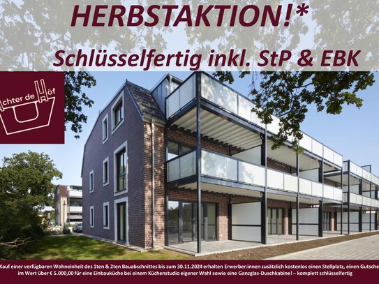 BV ADH 2ter BA: KfW-55-Neubau! Bezugsfertige 3-Zi-Wohnung mit großem SW-Balkon - Herbstaktion*