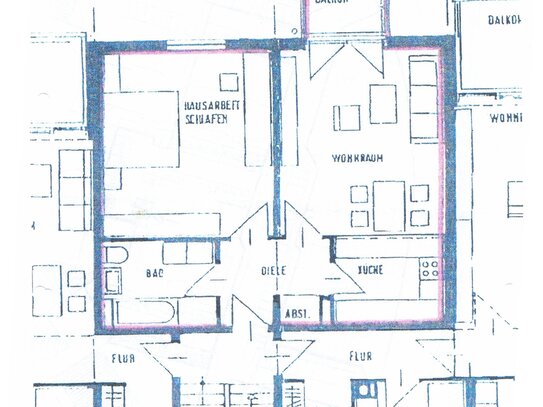 Innerstädtische 2-Zimmer-Whg mit Balkon & Stellplatz